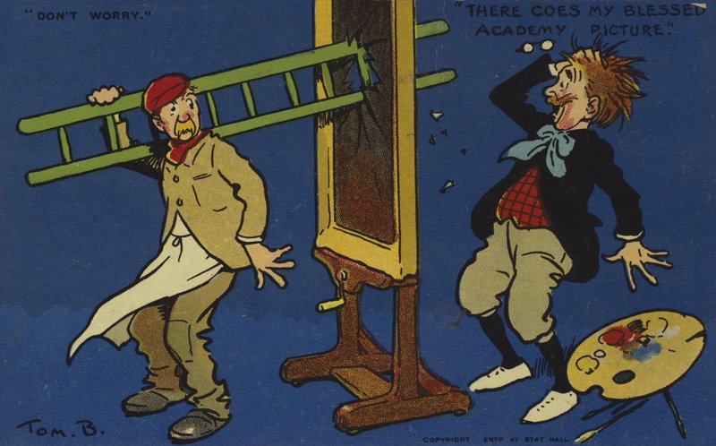 Där går min välsignade akademibild! av Tom Browne