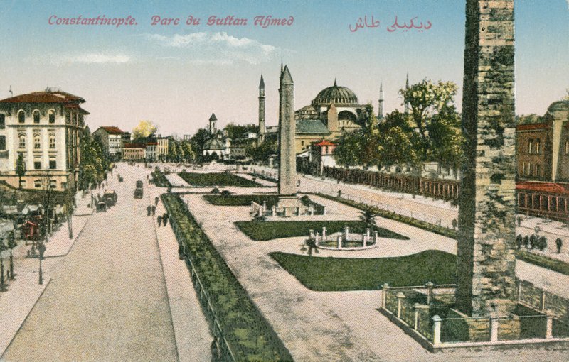 Sultan Ahmed Park, Konstantinopel, Turkiet av Turkish Photographer