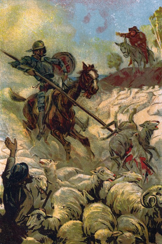 Illustration för Don Quijote av Unbekannt Unbekannt