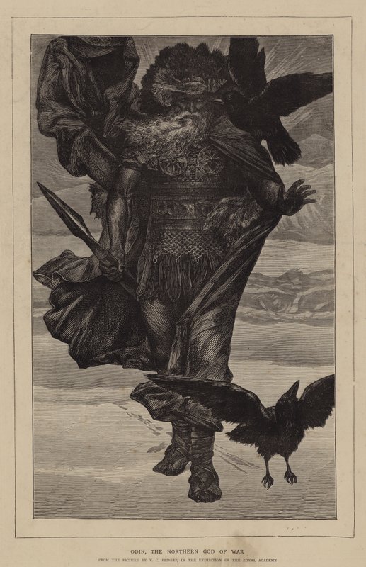 Oden, den nordlige krigsguden av Valentine Cameron Prinsep