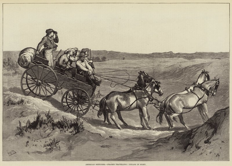 Amerikanska skisser, prärieresor, indianer i sikte av Valentine Walter Lewis Bromley