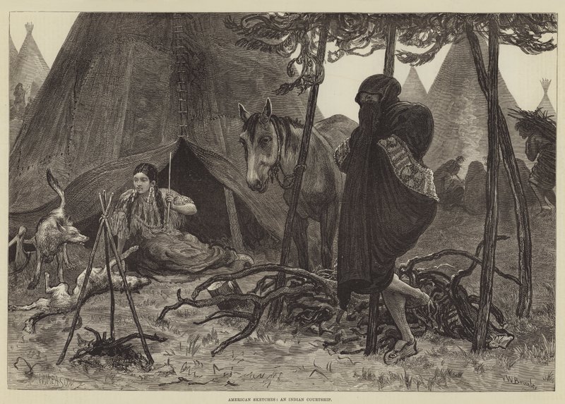 American Sketches, en indisk uppvaktning av Valentine Walter Lewis Bromley