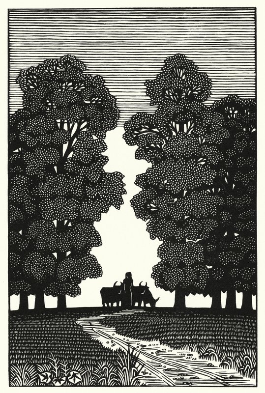 Illustration för Tess Of The D’Urbervilles av Thomas Hardy (gravyr) av Vivien Gribble