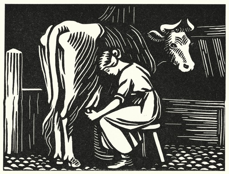 Illustration för Tess Of The D’Urbervilles av Thomas Hardy (gravyr) av Vivien Gribble