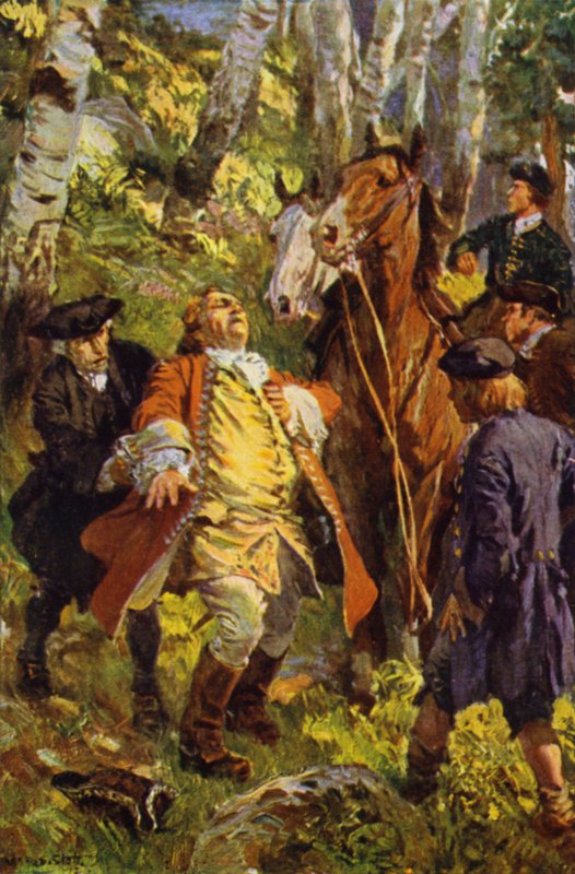 Illustration för Kidnapped (färg litho) av W.R.S. (after) Stott