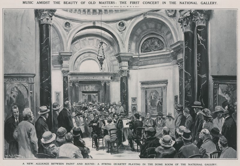 Den första konserten i Nationalgalleriet av W.R.S. Stott