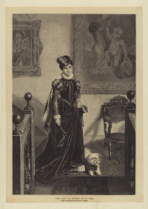 The Maid of Honor, från Kungliga Akademiens utställning av W. Fyfe