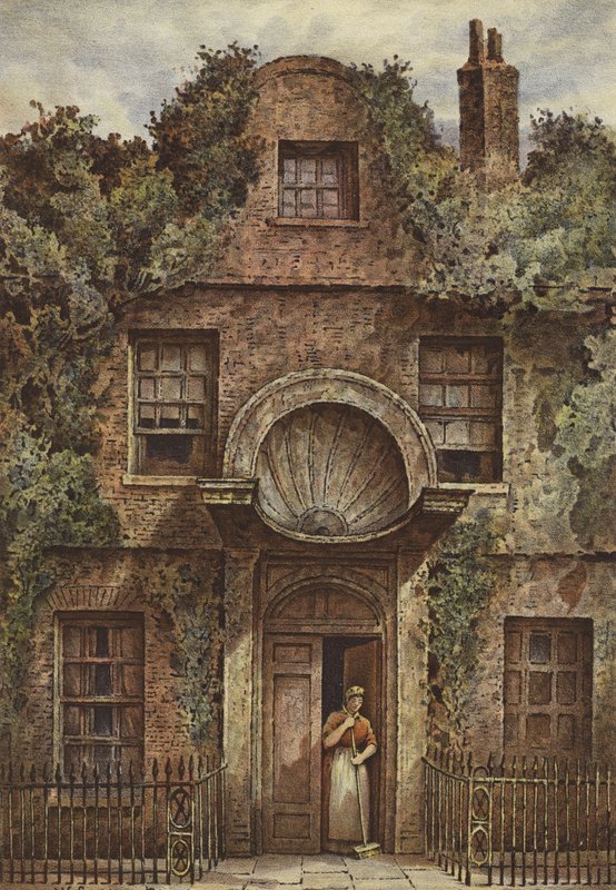 Dörröppning i Fairfax House, Putney (chromolitho) av Waldo Sargeant