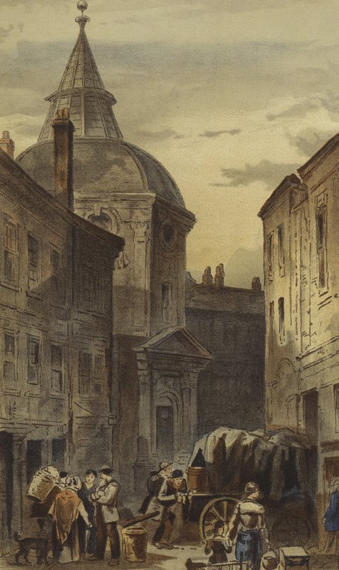 Warwick Lane, Newgate Street, City (kromolit) av Waldo Sargeant