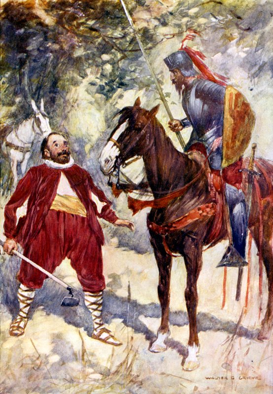 Illustration för Don Quijote av Walter Grieve