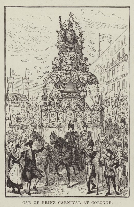 Bil av Prinz Carnival i Köln av Walter Paget