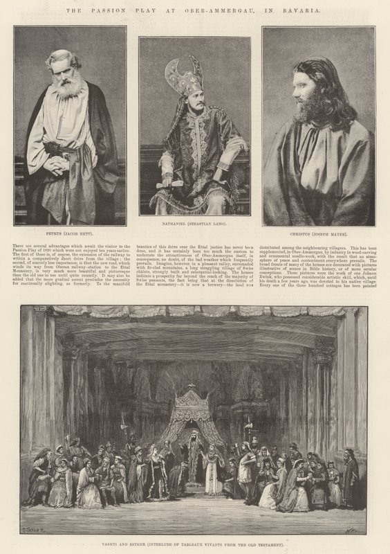 Passionsspelet i Oberammergau i Bayern av Walter Paget