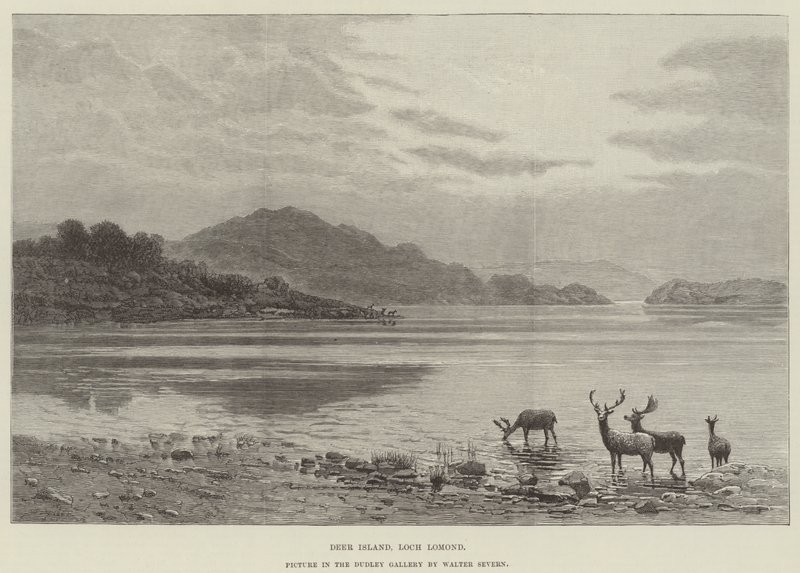 Deer Island, Loch Lomond, bild i Dudley Gallery av Walter Severn