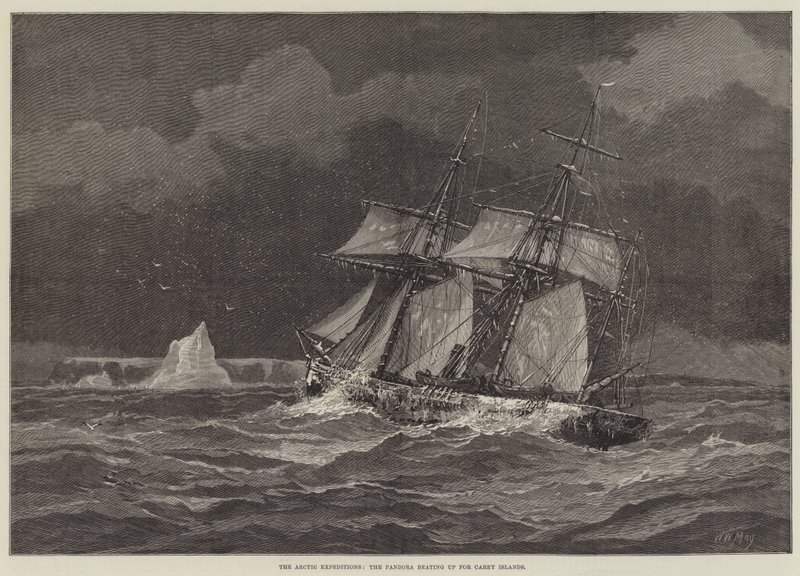De arktiska expeditionerna, Pandoran som slår upp för Careyöarna av Walter William May