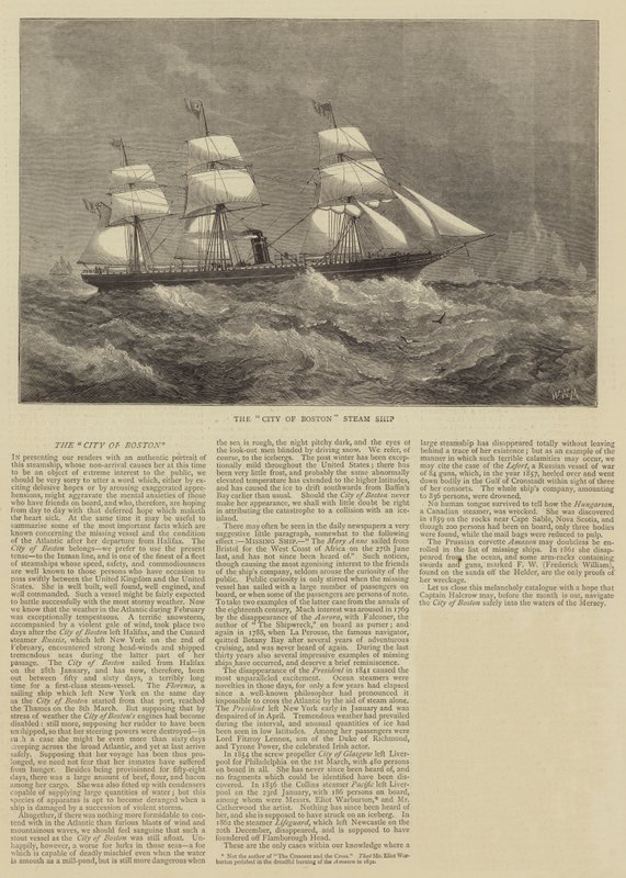 The City of Boston ångfartyg av Walter William May