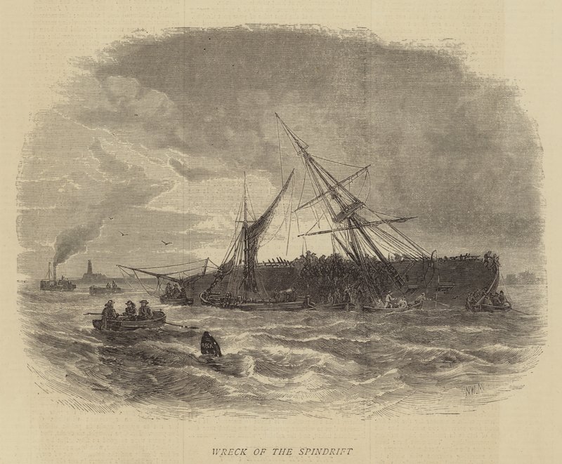 Vraket av Spindriften av Walter William May
