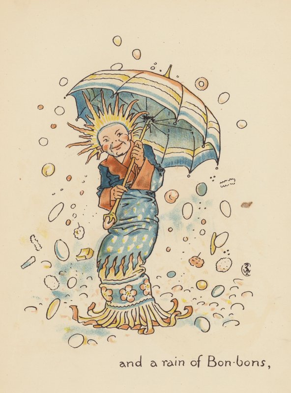 Illustration till Legends for Lionel av Walter Crane (färglitografi) av Walter (after) Crane