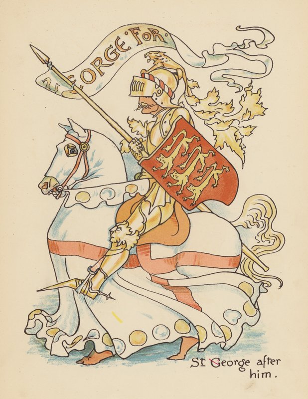 Illustration till Legends for Lionel av Walter Crane (färglitografi) av Walter (after) Crane
