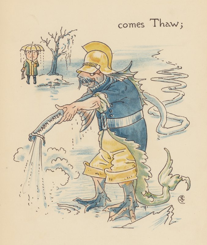 Illustration till Legends for Lionel av Walter Crane (färglitografi) av Walter (after) Crane