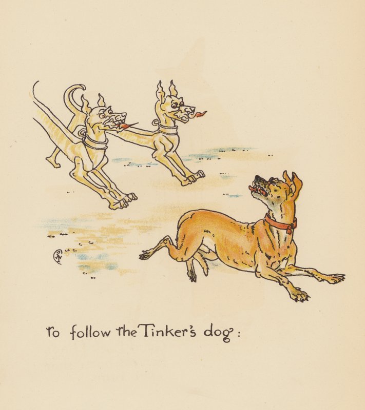 Illustration till Legends for Lionel av Walter Crane (färglitografi) av Walter (after) Crane