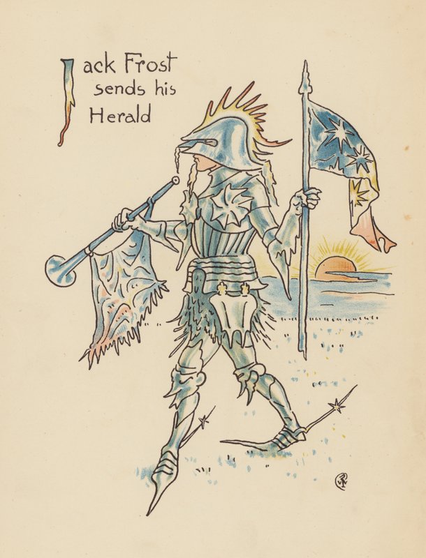 Illustration till Legends for Lionel av Walter Crane (färglitografi) av Walter (after) Crane