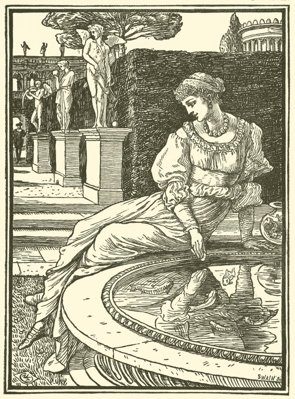 Prinsessan Fiorimonde (gravyr) av Walter (after) Crane