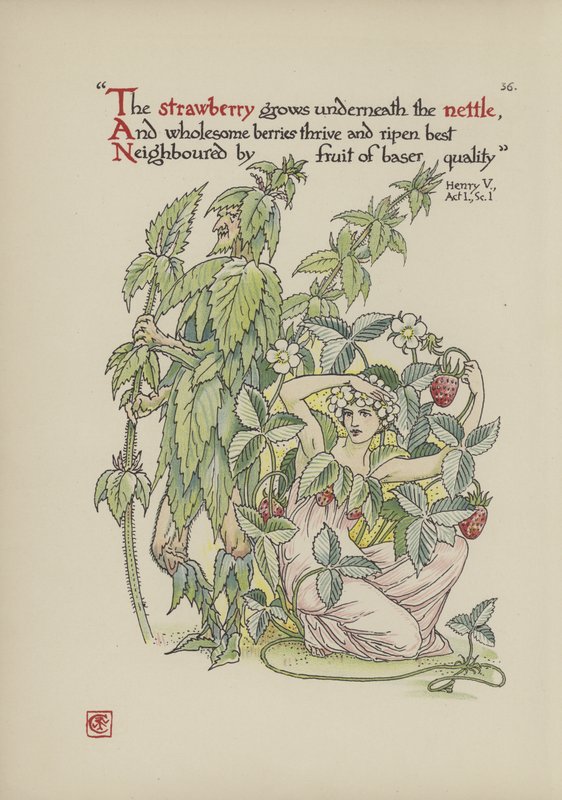 Blommor från Shakespeares trädgård av Walter Crane