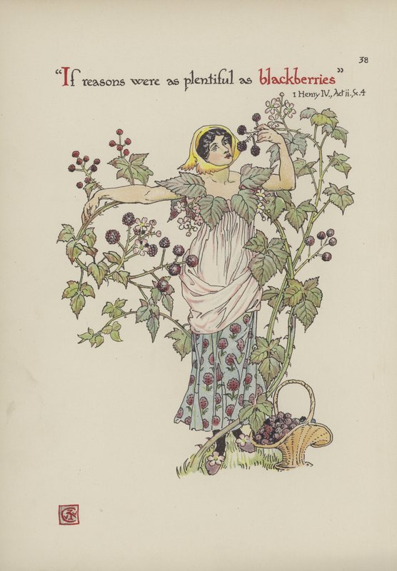 Blommor från Shakespeares trädgård av Walter Crane