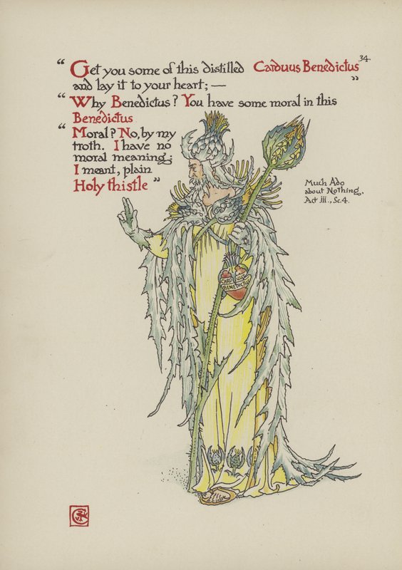 Blommor från Shakespeares trädgård av Walter Crane