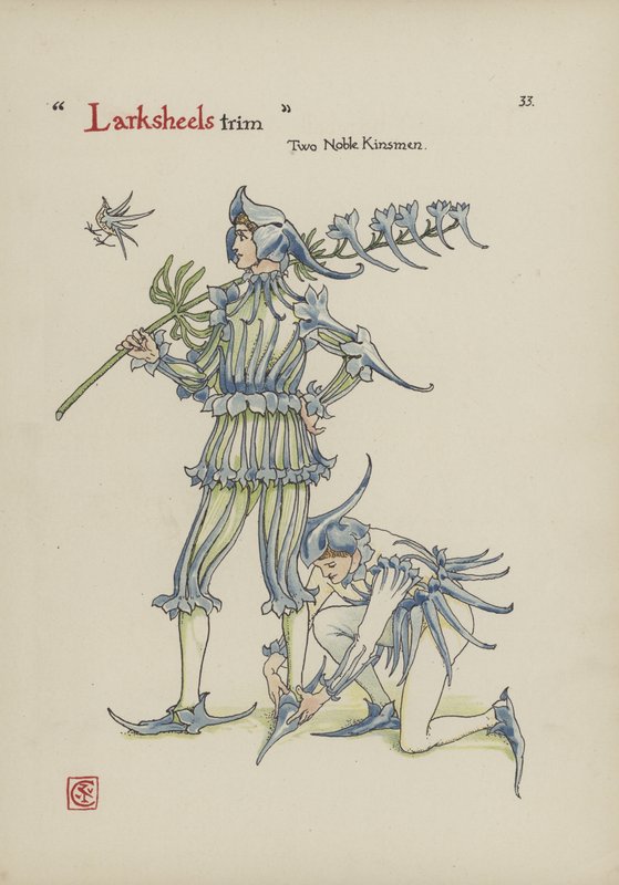 Blommor från Shakespeares trädgård av Walter Crane
