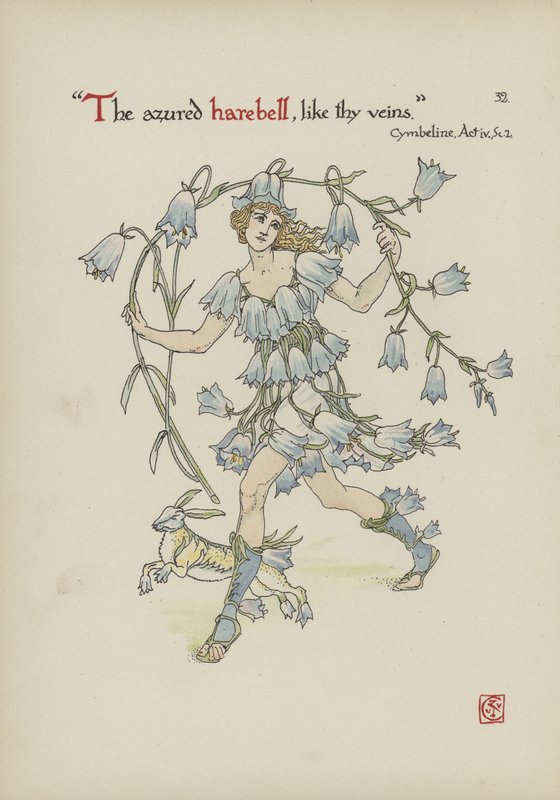 Blommor från Shakespeares trädgård av Walter Crane