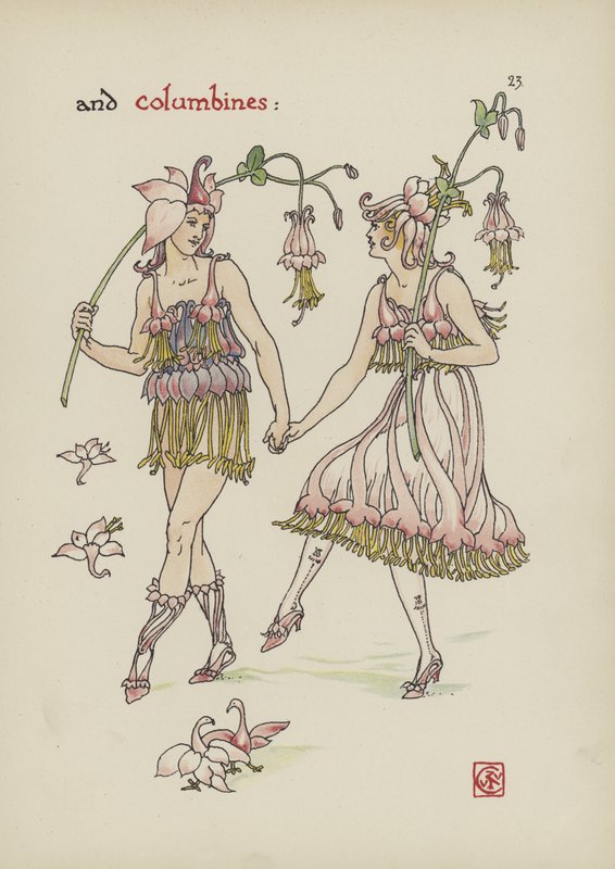 Blommor från Shakespeares trädgård av Walter Crane