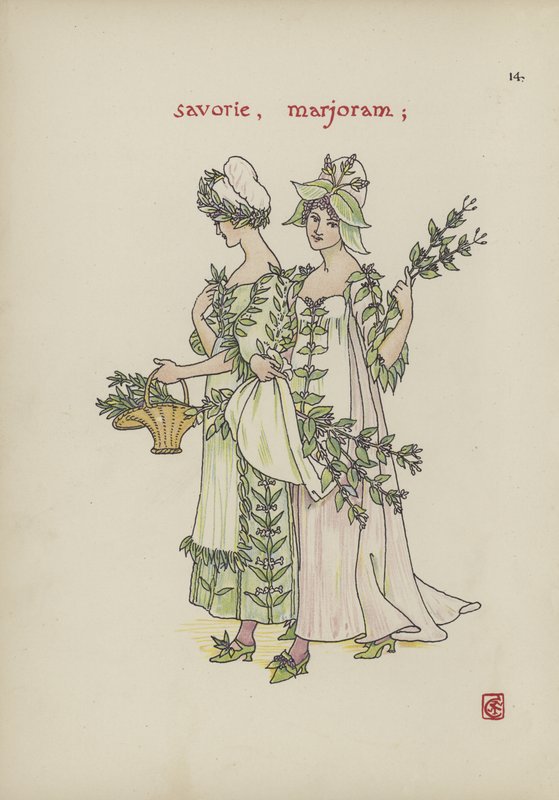 Blommor från Shakespeares trädgård av Walter Crane