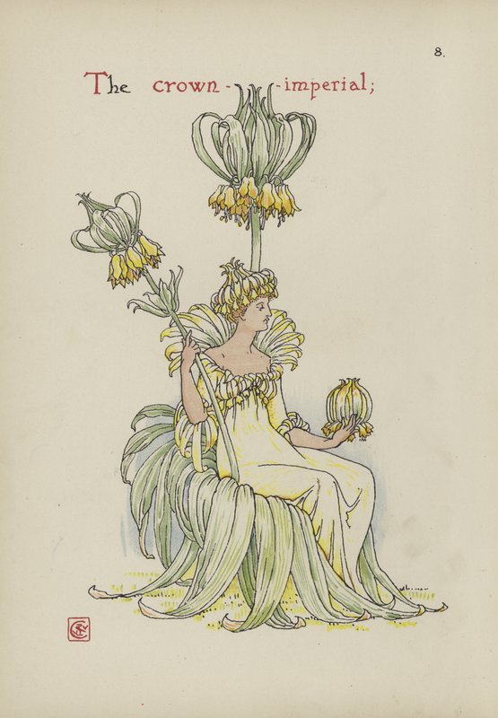 Blommor från Shakespeares trädgård av Walter Crane