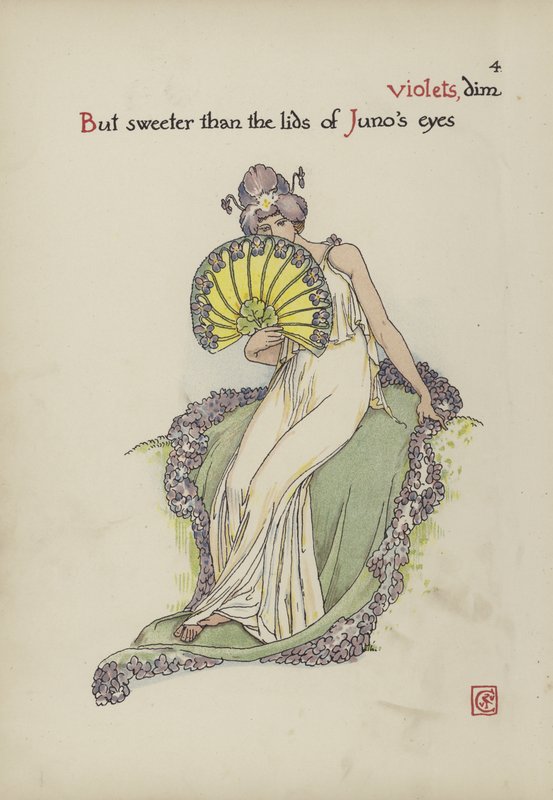 Blommor från Shakespeares trädgård av Walter Crane