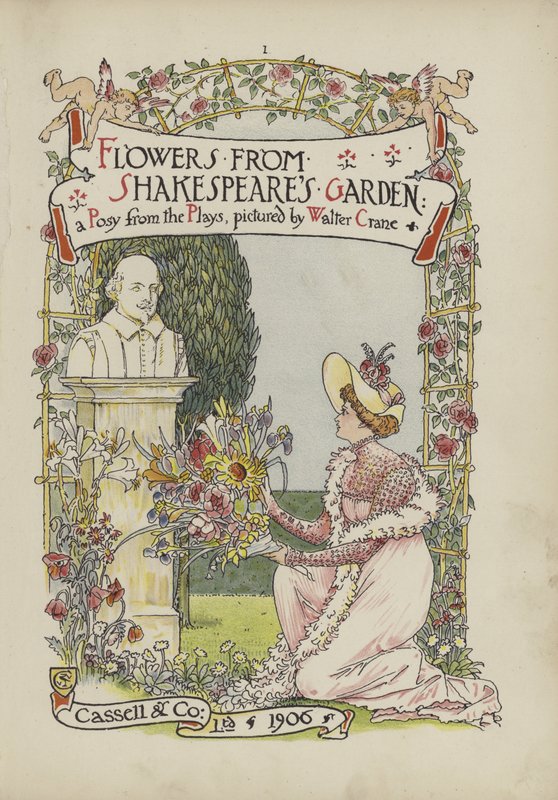 Blommor från Shakespeares trädgård av Walter Crane