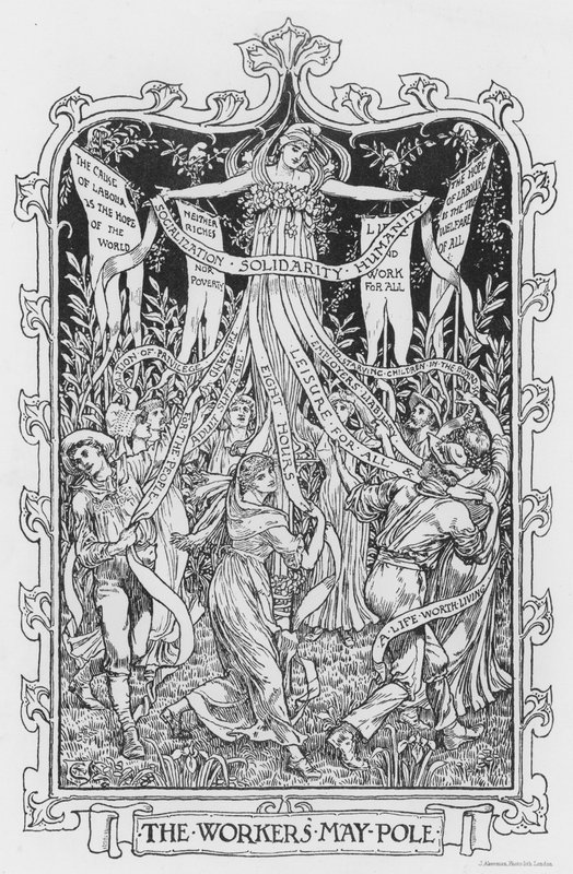 Arbetarna? Maj Pole av Walter Crane