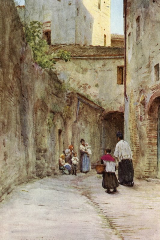 Husens välsignelse, italienska rivieran (färg litho) av Walter Frederick Roofe Tyndale