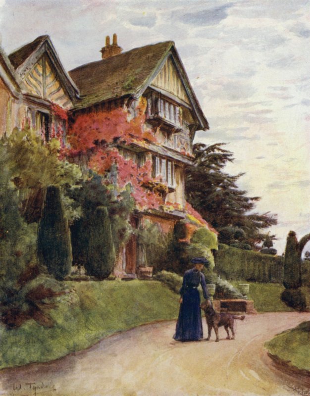 The New Forest: Littlecroft, Lyndhurst (färg litho) av Walter Frederick Roofe Tyndale