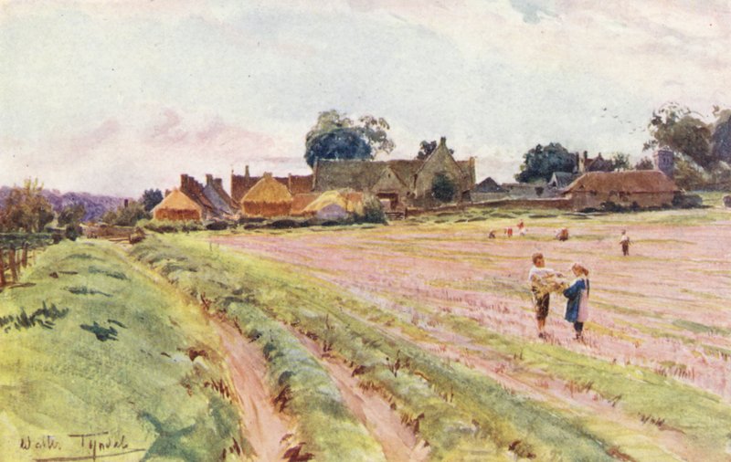 Wessex: En gård i Wessex (färglitografi) av Walter Frederick Roofe Tyndale