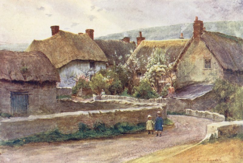 Wessex: En by i Wessex (färglitografi) av Walter Frederick Roofe Tyndale