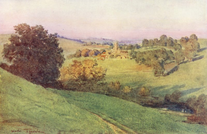 Wessex: Bathford, Somerset (färglitografi) av Walter Frederick Roofe Tyndale