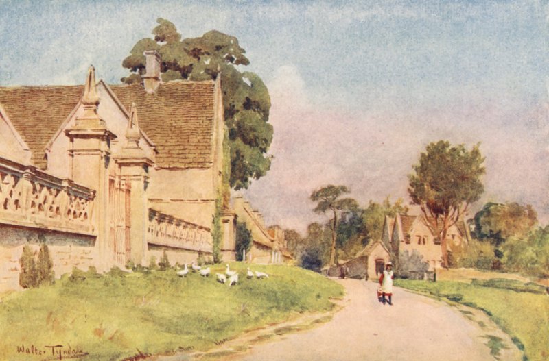 Wessex: Claverton Manor, nära Bath (färglitografi) av Walter Frederick Roofe Tyndale