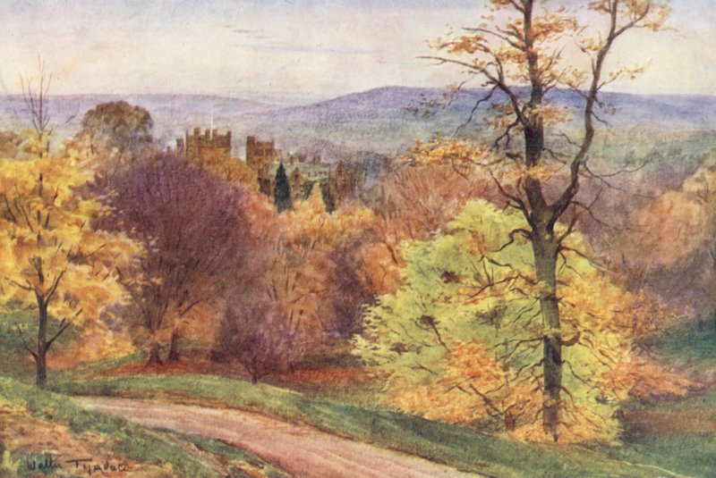 Wessex: Melbury Park (färglitografi) av Walter Frederick Roofe Tyndale