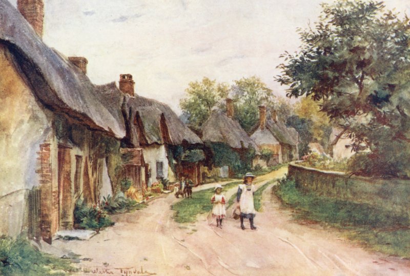 Wessex: Moreton, Dorset (färglitografi) av Walter Frederick Roofe Tyndale