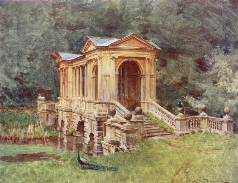 Wessex: Bron vid Prior Park, Bath (färglitografi) av Walter Frederick Roofe Tyndale