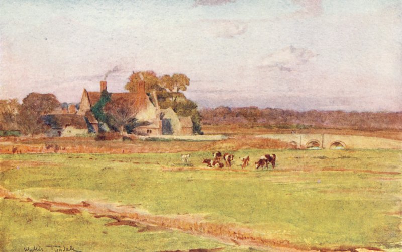 Wessex: Wool Manor House (färglitografi) av Walter Frederick Roofe Tyndale