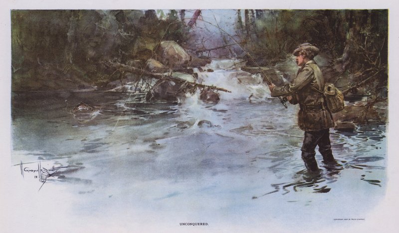 Unconquered: metescen (lito i färg) av Walter Granville Smith