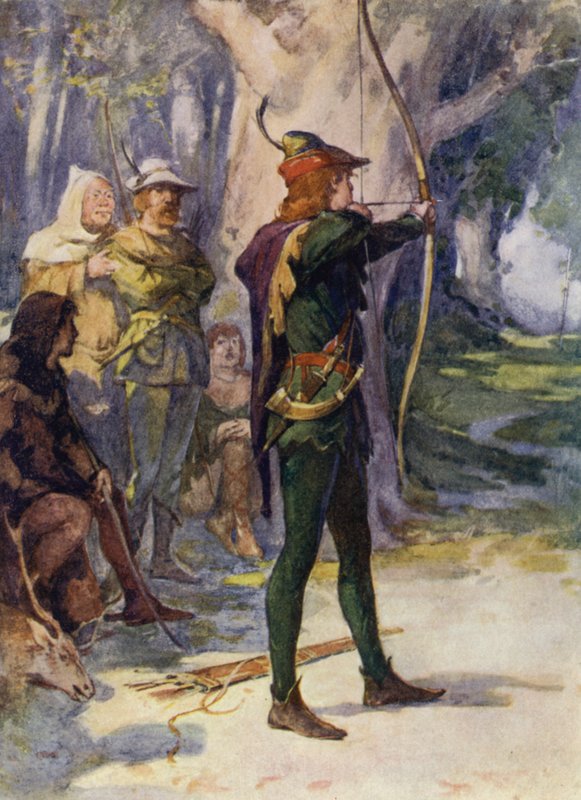 Illustration för Ivanhoe av Sir Walter Scott (litho i färg) av Walter Grieve