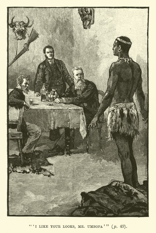 Illustration för King Solomons Mines av H Rider Haggard av Walter Paget